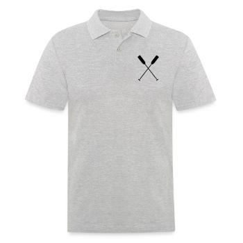 Traversée de pagaie dragon bateau canot 1C. - Polo Homme - gris chiné - Devant - Kai (181cm)
