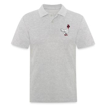 Chicken sunglasses cool - Men's Polo Shirt - heather grey - Front - Kai (181cm)