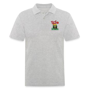 Irie Xmax Rasta Père Noël - Polo Homme - gris chiné - Devant - Kai (181cm)