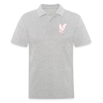 Se tenir la main Journée du mercredi - Polo Homme - gris chiné - Devant - Kai (181cm)