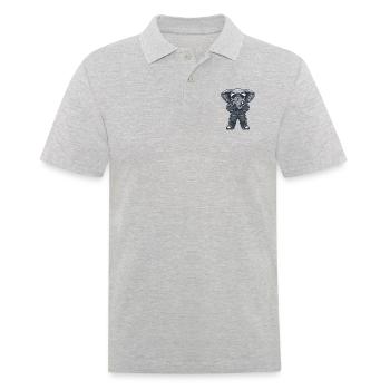 Elephant Comic Sunglasses - Men's Polo Shirt - heather grey - Front - Kai (181cm)