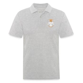 90 Minuten Langeweile - Männer Poloshirt - Grau meliert - Vorne - Kai (181cm)