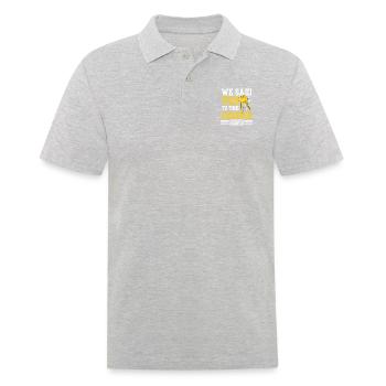 We Said Yes To The Address 2023 - Männer Poloshirt - Grau meliert - Vorne - Kai (181cm)