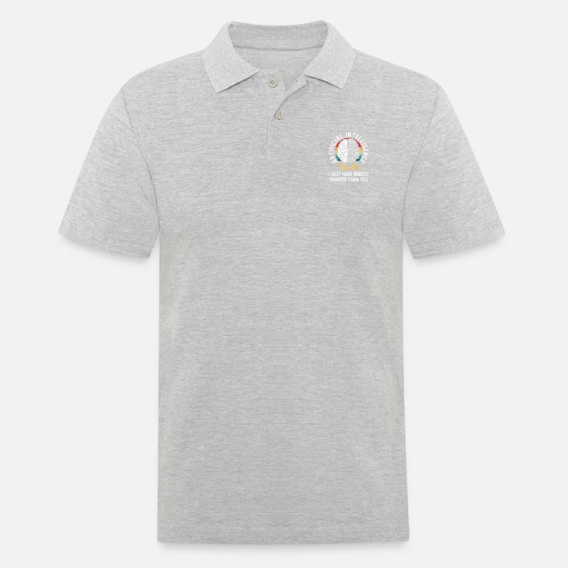 Artificial Intelligence Teacher - Männer Poloshirt - Grau meliert