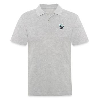 Mignon kawaii axolotl design couleurs négatives - Polo Homme - gris chiné - Devant - Kai (181cm)