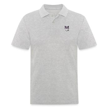 sugar, sweet, kawaii, refined, icing sugar, litter - Men's Polo Shirt - heather grey - Front - Kai (181cm)