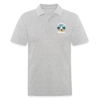Galapagos Islands - Men's Polo Shirt - heather grey - Front - Kai (181cm)