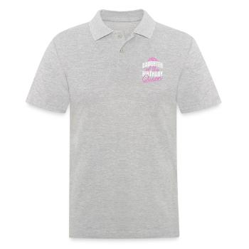Daughter Of The Birthday Queen - Men's Polo Shirt - heather grey - Front - Kai (181cm)