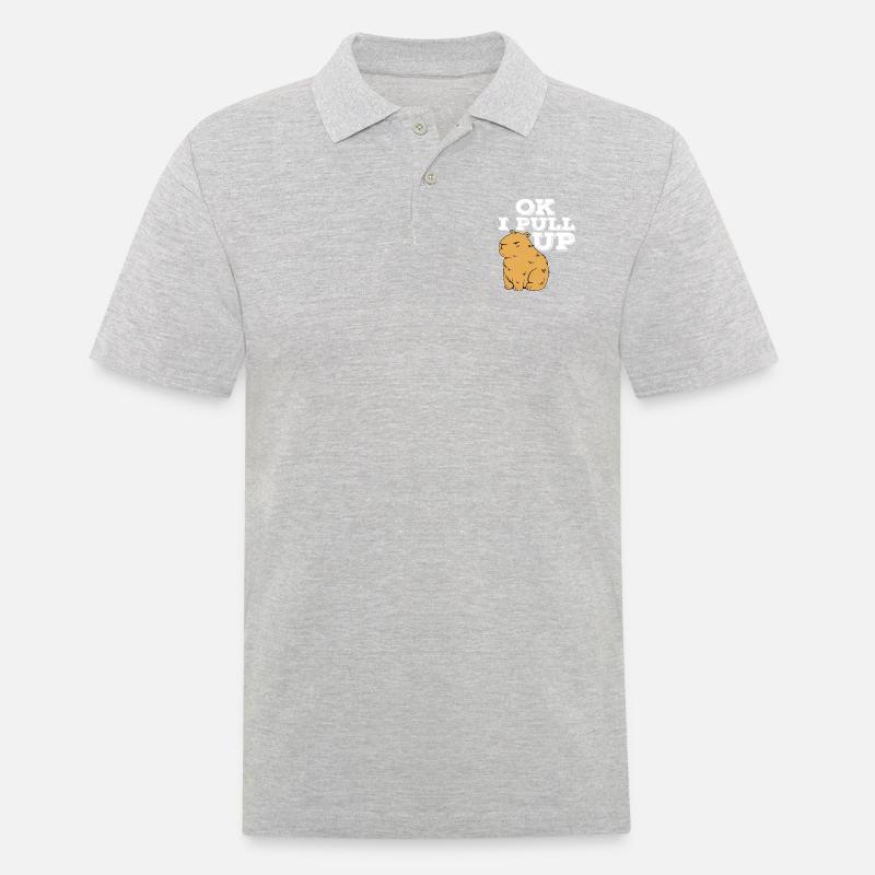Ok I Pull Up - Men's Polo Shirt - heather grey