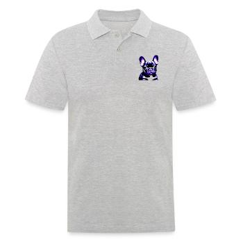 Chiens Chien bouledogue Français Chien Propriétaire - Polo Homme - gris chiné - Devant - Kai (181cm)