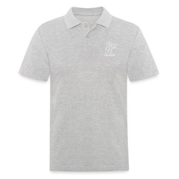 Team Beaver - Männer Poloshirt - Grau meliert - Vorne - Kai (181cm)