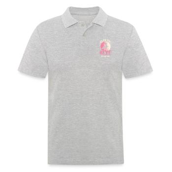 Ich Bin Eine Hexe Ich Darf Das - Männer Poloshirt - Grau meliert - Vorne - Kai (181cm)