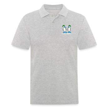 Merry Christmas - Men's Polo Shirt - heather grey - Front - Kai (181cm)