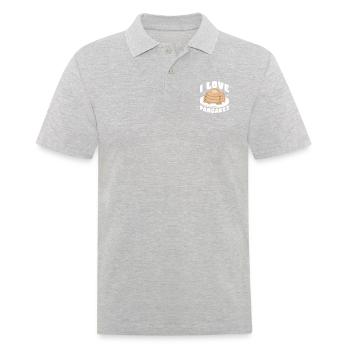 J’adore les crêpes - Polo Homme - gris chiné - Devant - Kai (181cm)