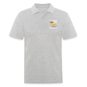 Quelqu’un a-t-il dit crêpes - Polo Homme - gris chiné - Devant - Kai (181cm)