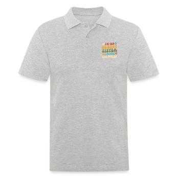 Je suis la sœur aînée, je fais les règles - Polo Homme - gris chiné - Devant - Kai (181cm)