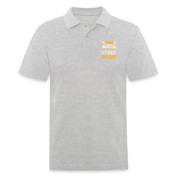 Ce garçon vient d’acheter sa première maison - Polo Homme - gris chiné - Devant - Kai (181cm)