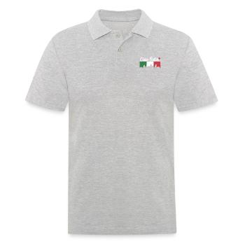 Ciao Bella - Männer Poloshirt - Grau meliert - Vorne - Kai (181cm)