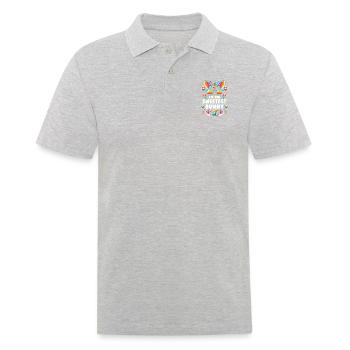 Je suis le lapin le plus doux - Polo Homme - gris chiné - Devant - Kai (181cm)