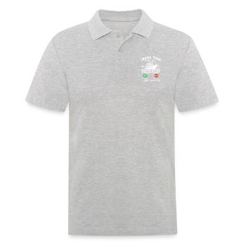 L’équipe de croisière m’appelle et je dois y aller - Polo Homme - gris chiné - Devant - Kai (181cm)