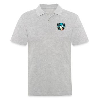 Seevögel Blaufußtölpel Rotfußtölpel - Männer Poloshirt - Grau meliert - Vorne - Kai (181cm)