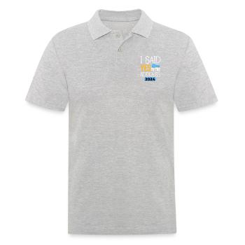 I Said Yes To The Address 2024 - Men's Polo Shirt - heather grey - Front - Kai (181cm)