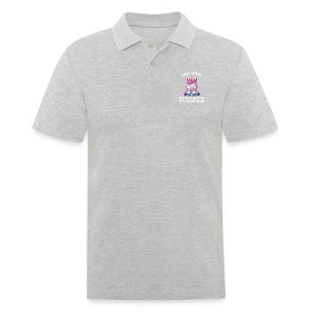 Laissez-moi entrer dans le vif du sujet maintenant - Polo Homme - gris chiné - Devant - Kai (181cm)