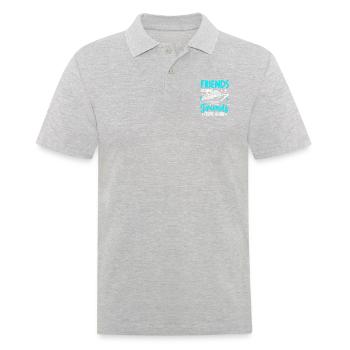 Friends Don't Let Friends Cruise Alone - Männer Poloshirt - Grau meliert - Vorne - Kai (181cm)