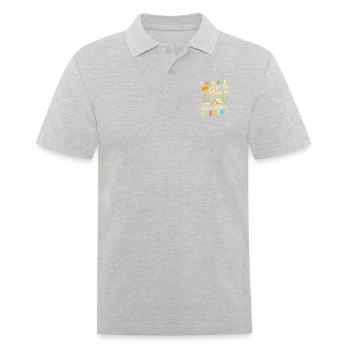 Kindergarten Let The Adventure Begin - Men's Polo Shirt - heather grey - Front - Kai (181cm)