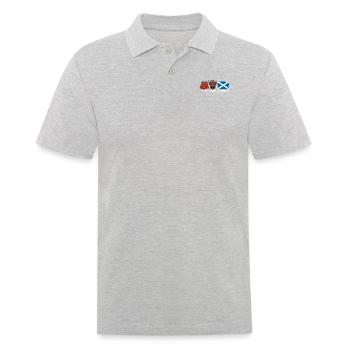 Kilts Cows Caledonia - Männer Poloshirt - Grau meliert - Vorne - Kai (181cm)