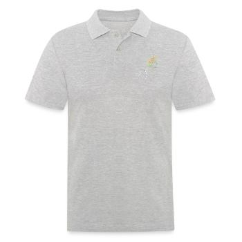 Meilleure sœur de chat de tous les temps - Polo Homme - gris chiné - Devant - Kai (181cm)