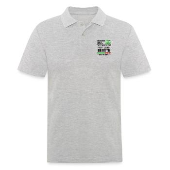 Beamte Ausbildung Beginn für Azubi Junge Baby - Männer Poloshirt - Grau meliert - Vorne - Kai (181cm)