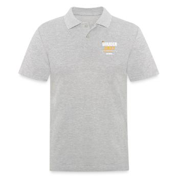 Bruder 2027 Loading - Männer Poloshirt - Grau meliert - Vorne - Kai (181cm)