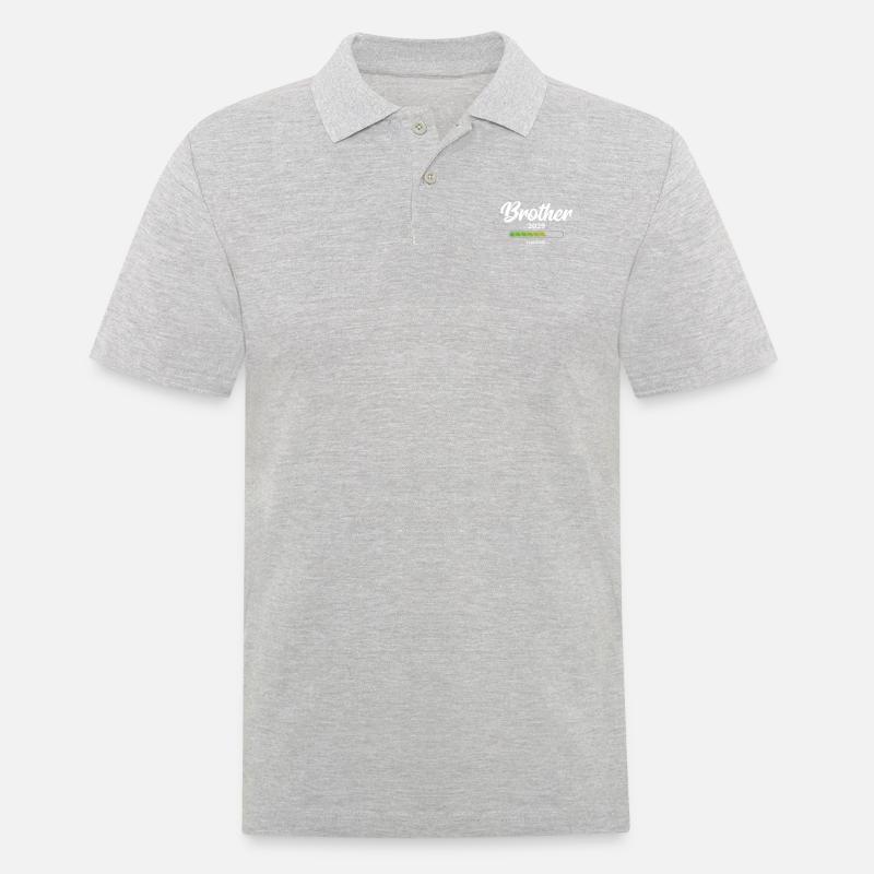 Brother Loading 2029 - Männer Poloshirt - Grau meliert