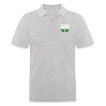 Escouade des manigances - Polo Homme - gris chiné - Devant - Kai (181cm)