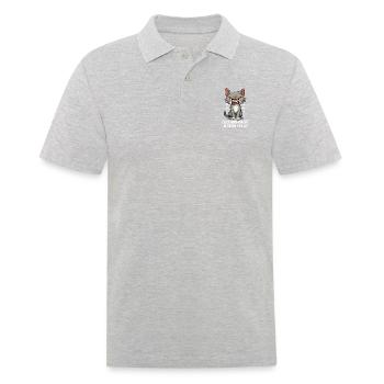 Don't look at me in this tone - Men's Polo Shirt - heather grey - Front - Kai (181cm)