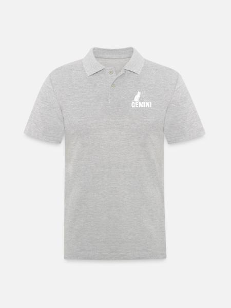 Gemini - Men's Polo Shirt - heather grey