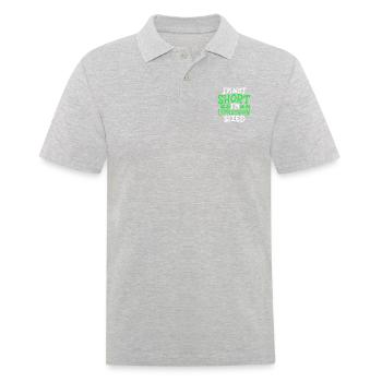 Je ne suis pas petit, j’ai la taille d’un lutin - Polo Homme - gris chiné - Devant - Kai (181cm)