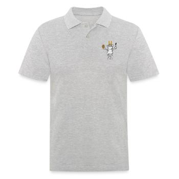 moutons de Pâques - Polo Homme - gris chiné - Devant - Kai (181cm)