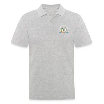 Galapagos Islands Blue-footed Christmas - Men's Polo Shirt - heather grey - Front - Kai (181cm)