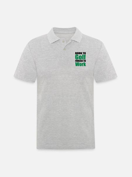 Golf - Männer Poloshirt - Grau meliert