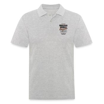 Original Modell Baujahr 1990 - Männer Poloshirt - Grau meliert - Vorne - Kai (181cm)