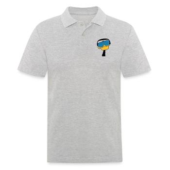 dj_duck - Polo Homme - gris chiné - Devant - Kai (181cm)