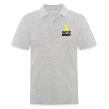 JGA hessisch Frankfurt Apfelwein Crew - Männer Poloshirt - Grau meliert - Vorne - Kai (181cm)