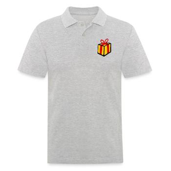 Gift - Men's Polo Shirt - heather grey - Front - Kai (181cm)