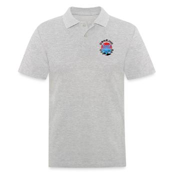 日本の虎 2022 1 - Men's Polo Shirt - heather grey - Front - Kai (181cm)