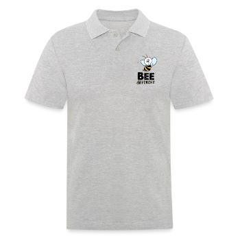 Drôle d'abeille - Polo Homme - gris chiné - Devant - Kai (181cm)