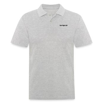 partypeople - Männer Poloshirt - Grau meliert - Vorne - Kai (181cm)