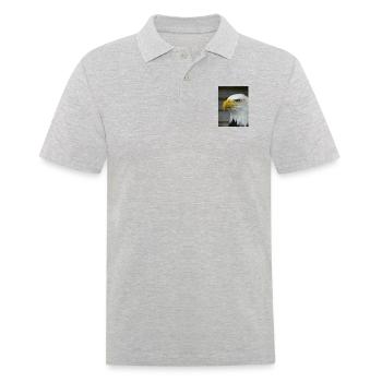 American Bald Eagle - Men's Polo Shirt - heather grey - Front - Kai (181cm)