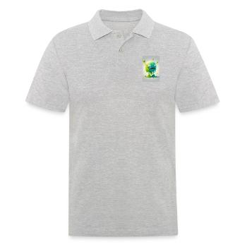 Zombie Gelée - Polo Homme - gris chiné - Devant - Kai (181cm)